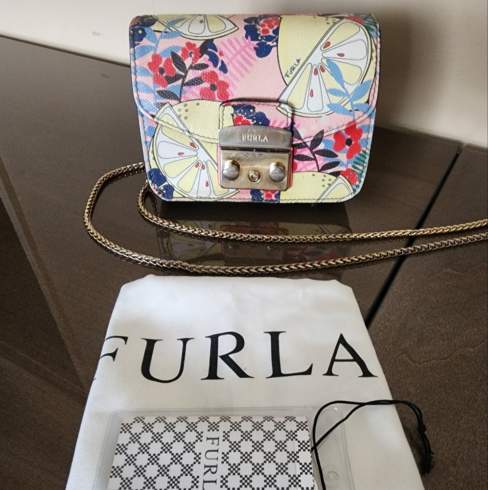 Furla Women's Lemon Metropolis Mini Leather Crossbody Bag - Multicolor